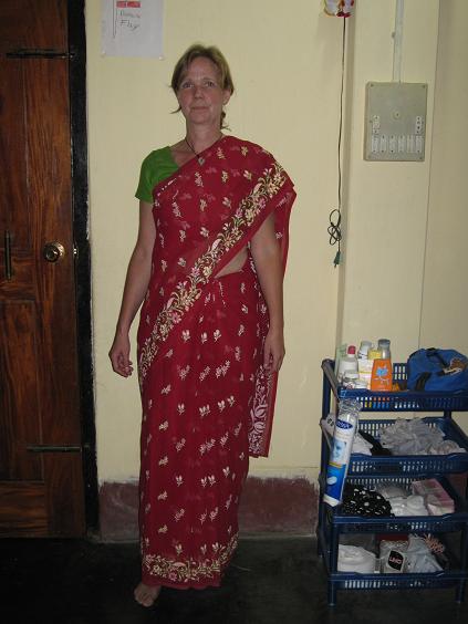 En veloverstået første sari og Independence day